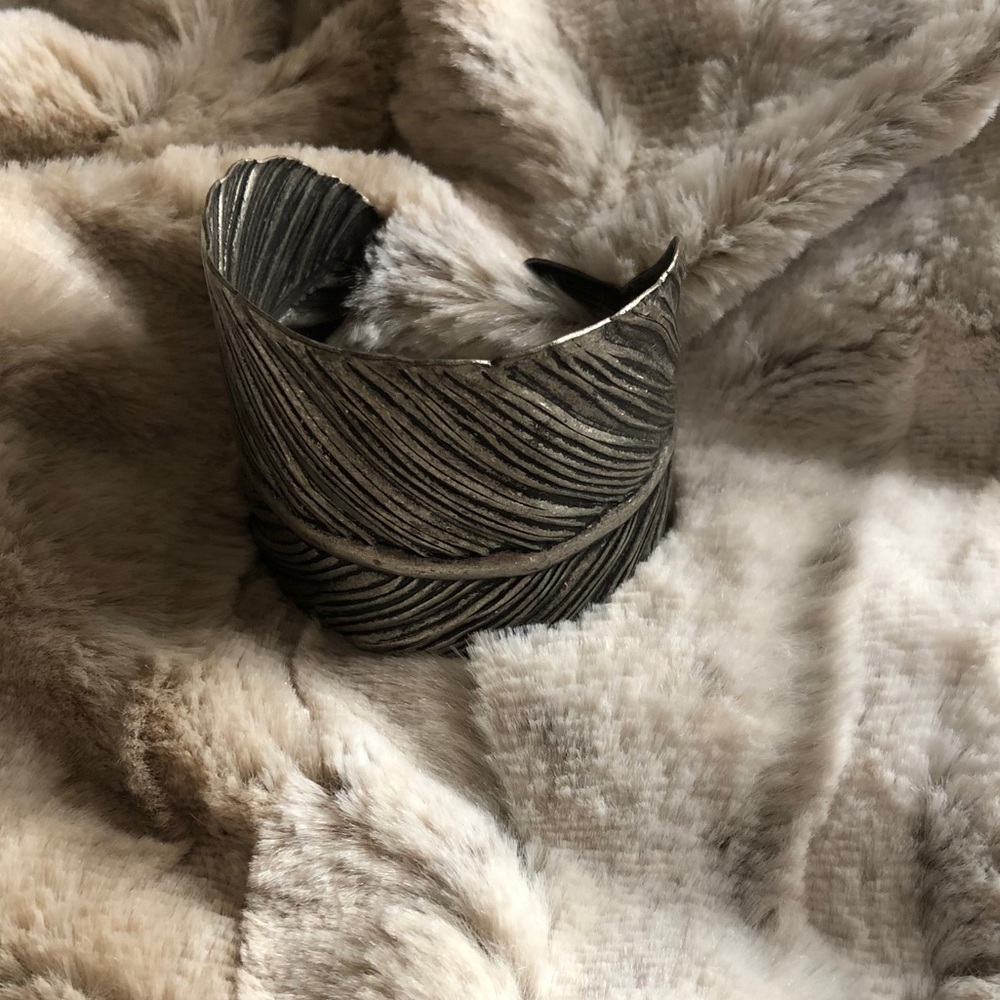 Metal Leaf Cuff Bracelet